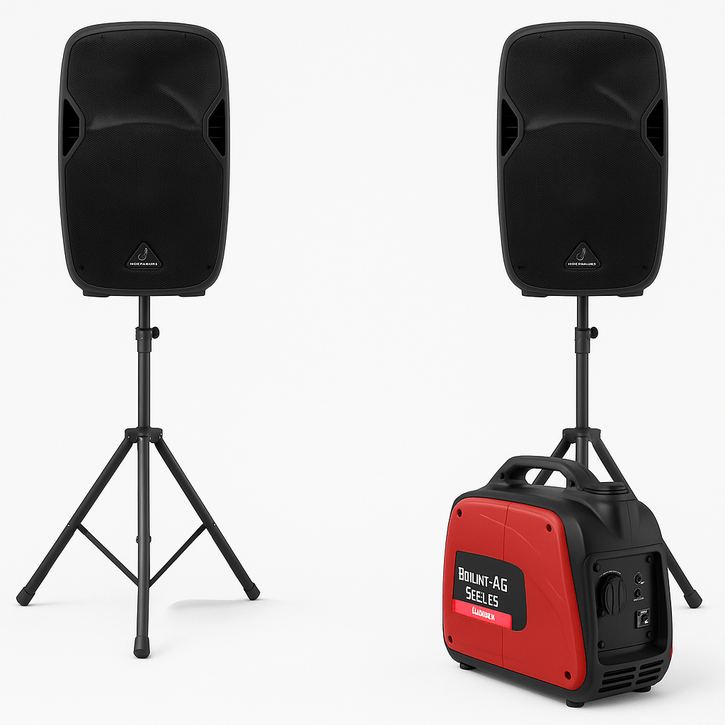 Generator and Powered Speaker Outdoor Party and DJ Package - Bondi PA Hire | Speakers, Audio Visual, Party Packages