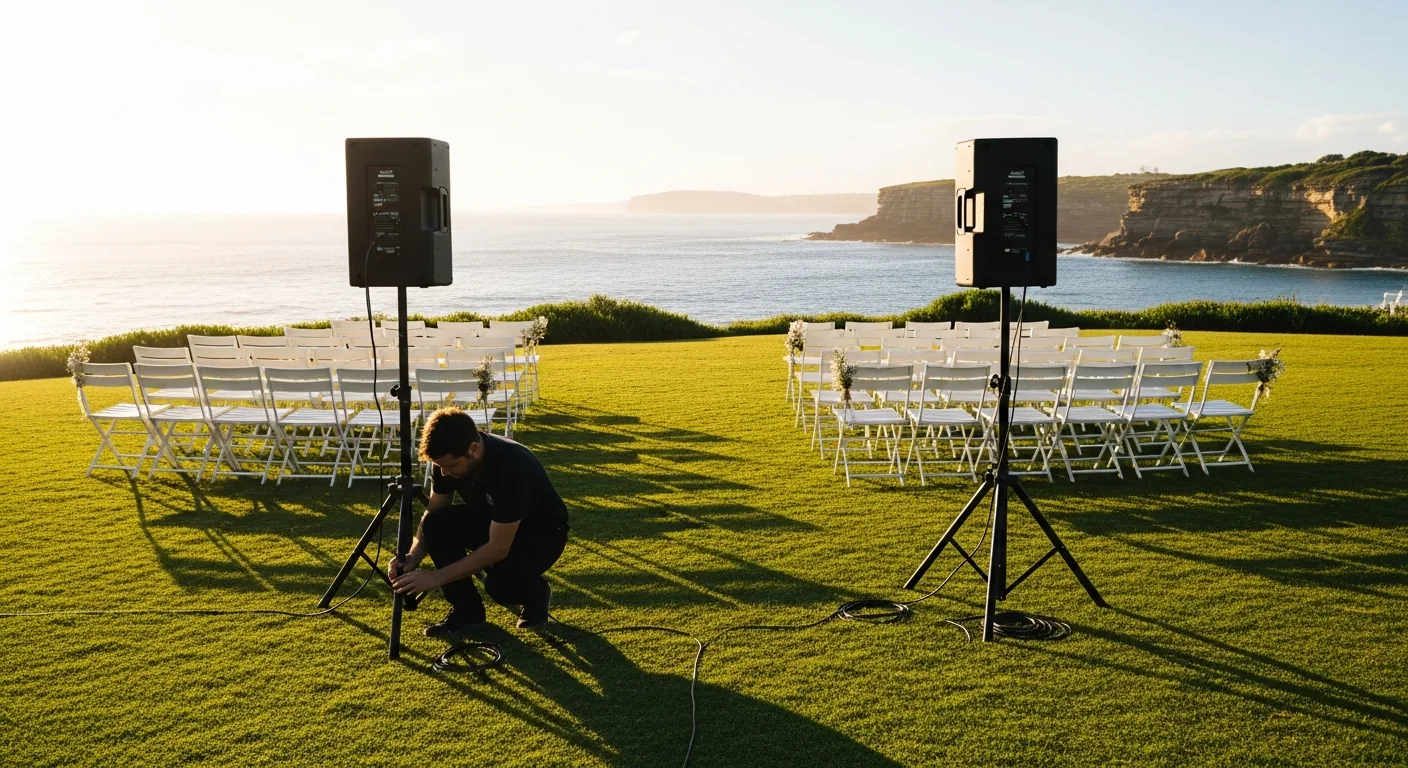 Speaker Hire for a Coogee Beach Wedding: Ceremony, Canapes and Reception on One Booking