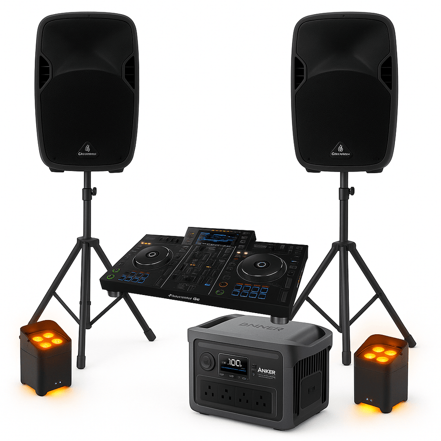 Power station and Powered Speaker DJ package - Bondi PA Hire | Speakers, Audio Visual, Party Packages