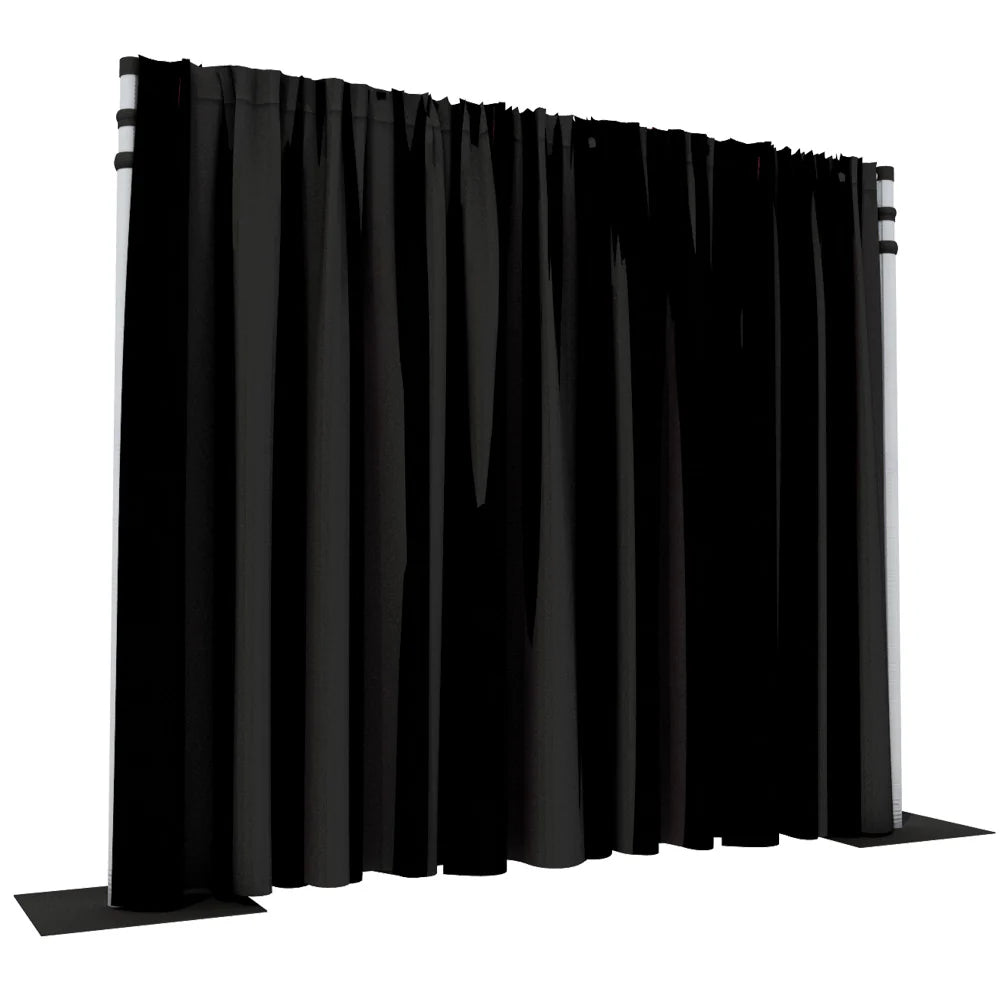 3m x 3m Drape, Draping Poles and Cross Bar - Bondi PA Hire | Speakers, Audio Visual, Party Packages