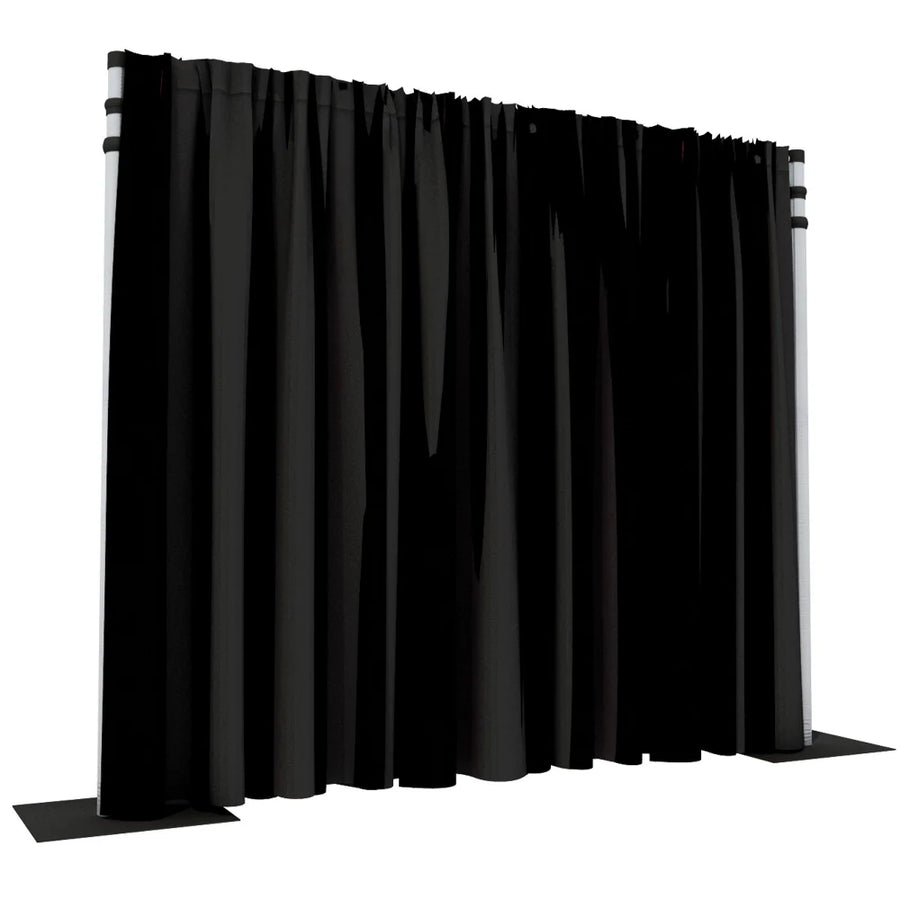 3m x 3m Drape, Draping Poles and Cross Bar - Bondi PA Hire | Speakers, Audio Visual, Party Packages
