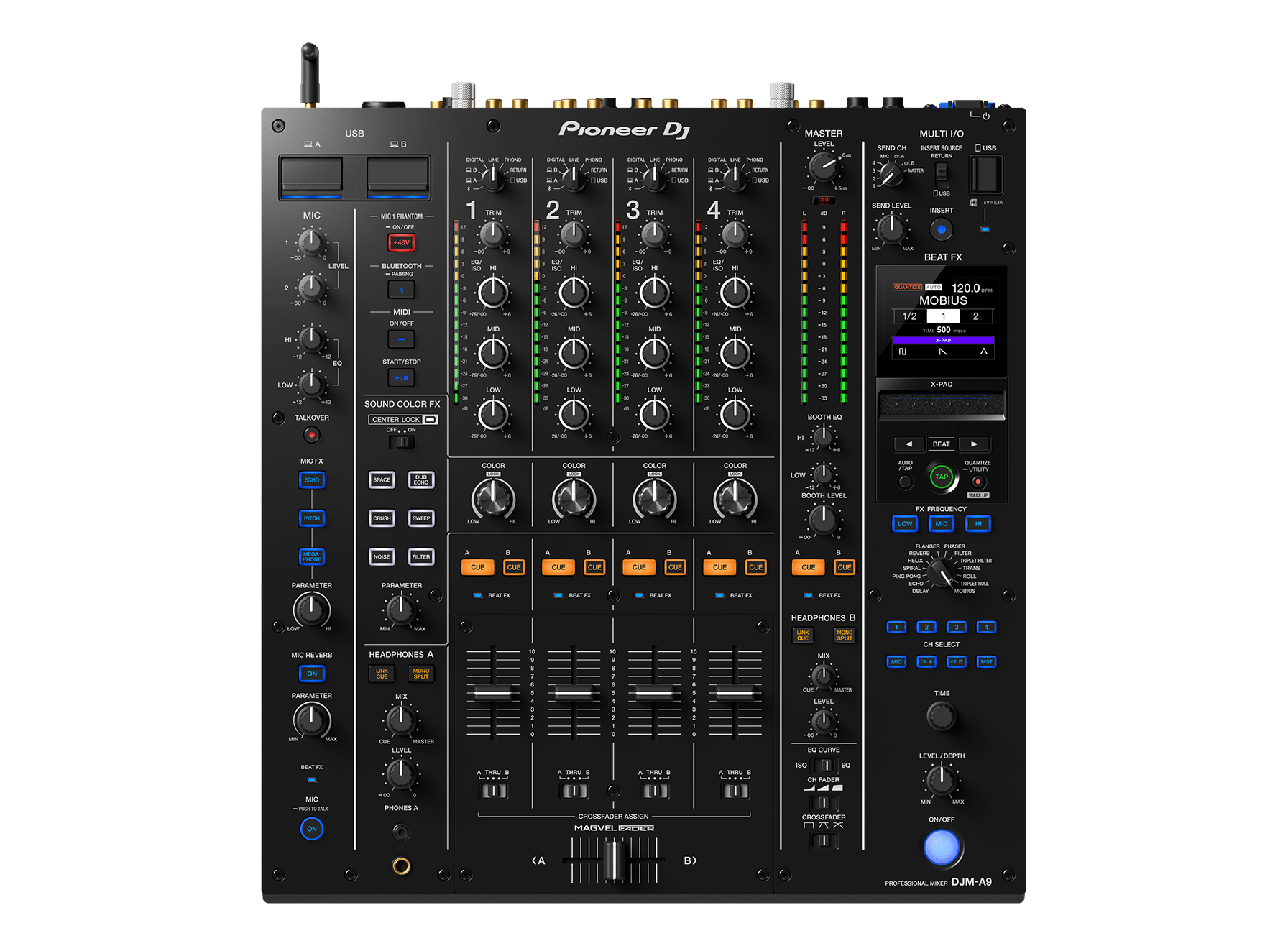 Professional DJ Mixer - Pioneer DJM A9 - Bondi PA Hire | Speakers, Audio Visual, Party Packages