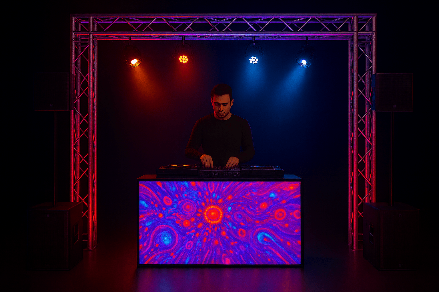 Truss Arch with Party Lighting, DJ LED Wall Package - Bondi PA Hire | Speakers, Audio Visual, Party Packages