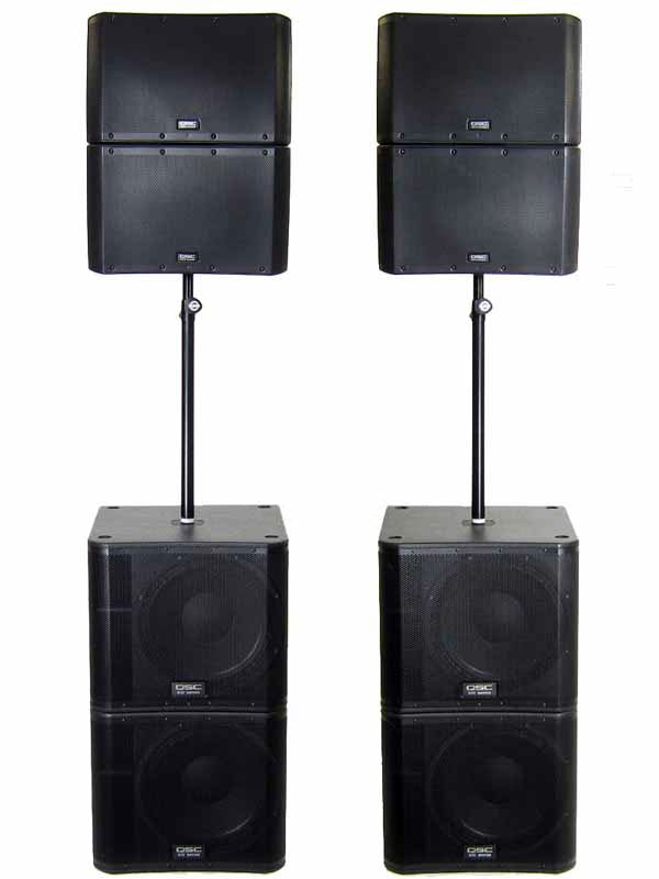 QSC KLA Large Line Array System - Bondi PA Hire | Speakers, Audio Visual, Party Packages