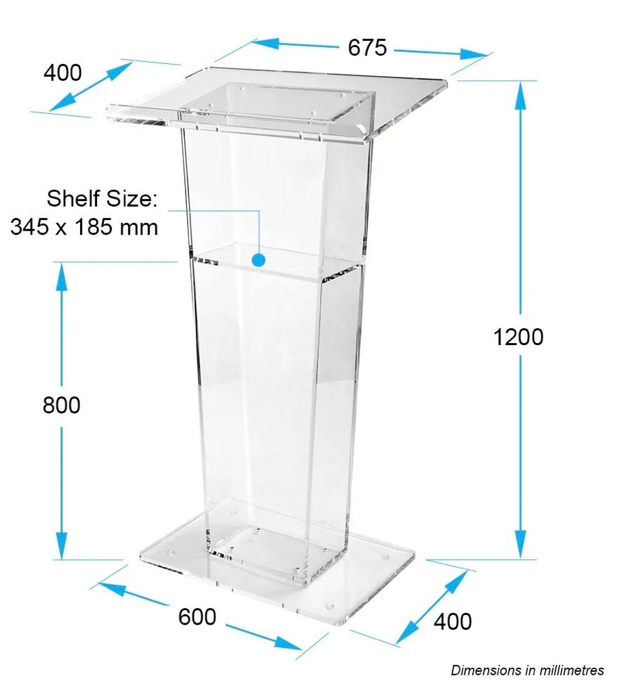 Perspex Lectern - Bondi PA Hire | Speakers, Audio Visual, Party Packages