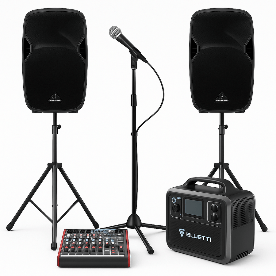 Power Station and Powered Speaker Outdoor Band and Speech Package - Bondi PA Hire | Speakers, Audio Visual, Party Packages