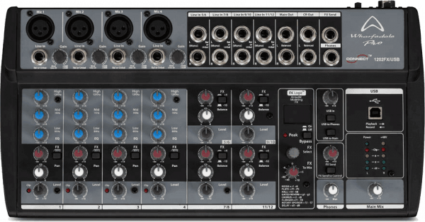 Wharfedale Connect 1202FX USB Mixer - Bondi PA Hire | Speakers, Audio Visual, Party Packages