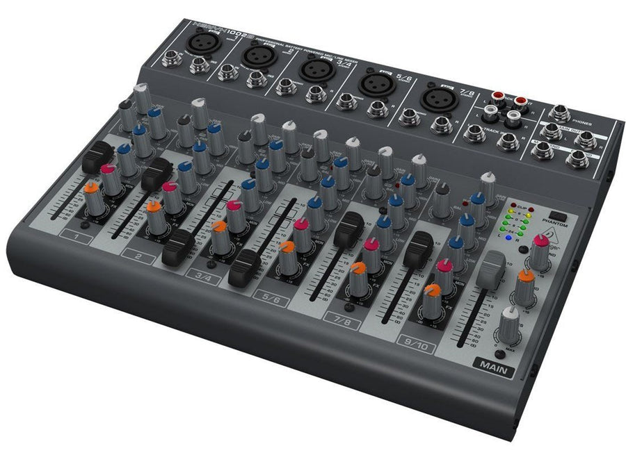 Behringer Xenyx 1002B 10 - Input Battery Powered Mixer - Bondi PA Hire | Speakers, Audio Visual, Party Packages