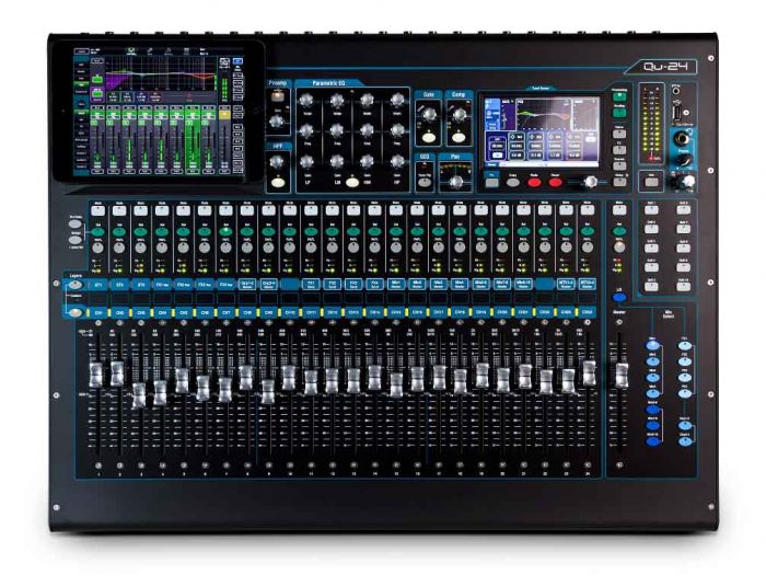 Allen & Heath QU24 - 24 channel Digital audio mixer - Bondi PA Hire | Speakers, Audio Visual, Party Packages