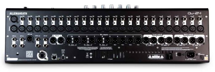 Allen & Heath QU24 - 24 channel Digital audio mixer - Bondi PA Hire | Speakers, Audio Visual, Party Packages