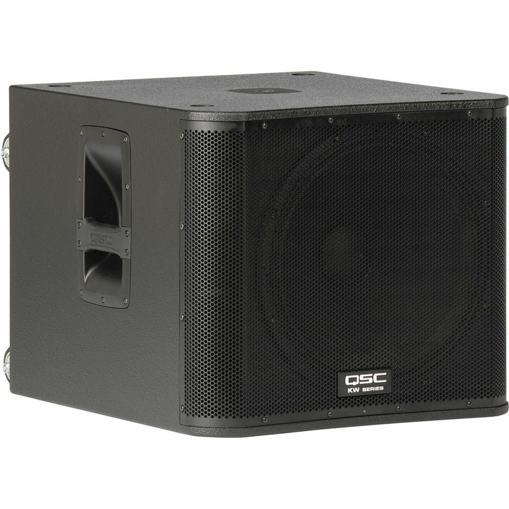 QSC KW181 1000 watt 18" Powered Sub Woofer - Bondi PA Hire | Speakers, Audio Visual, Party Packages
