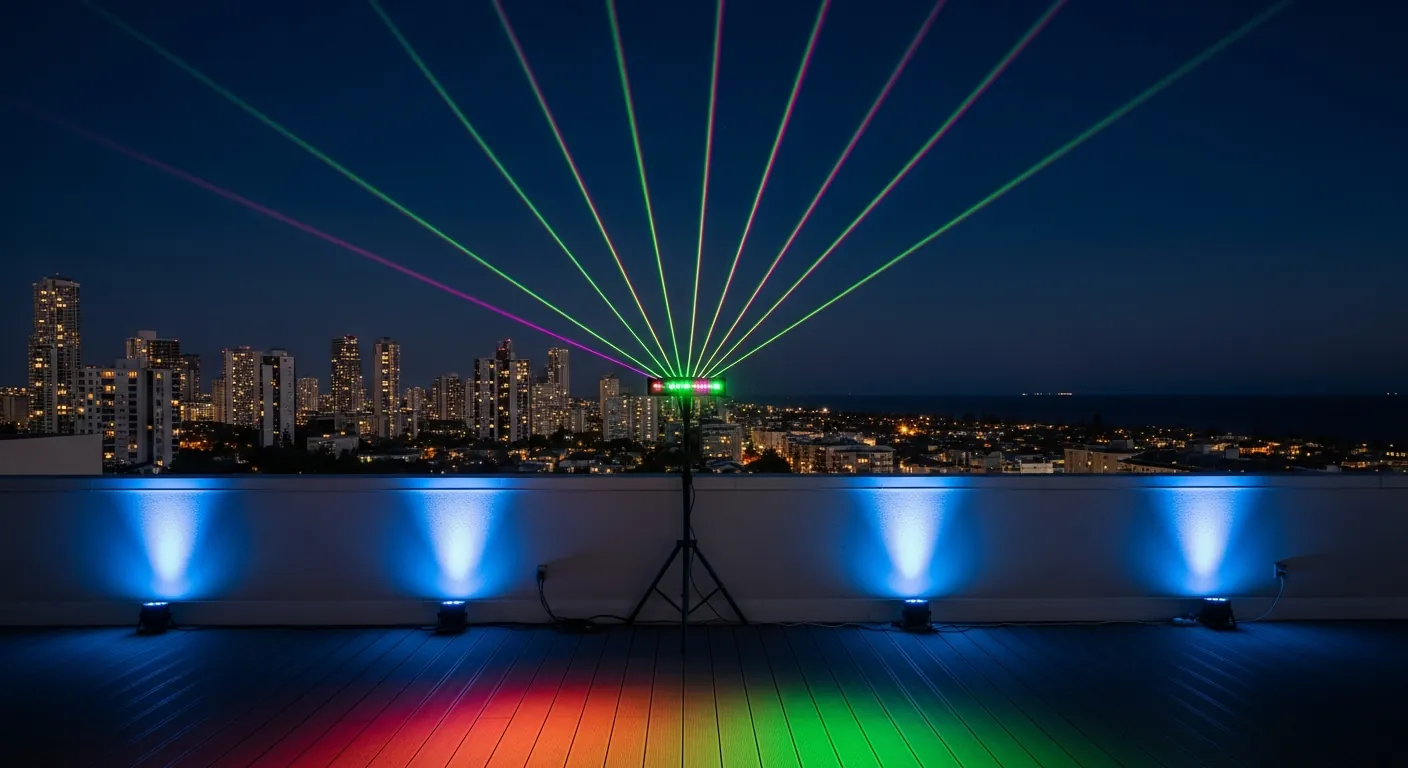 Bondi PA Hire delivering party and event lighting to Bondi Junction