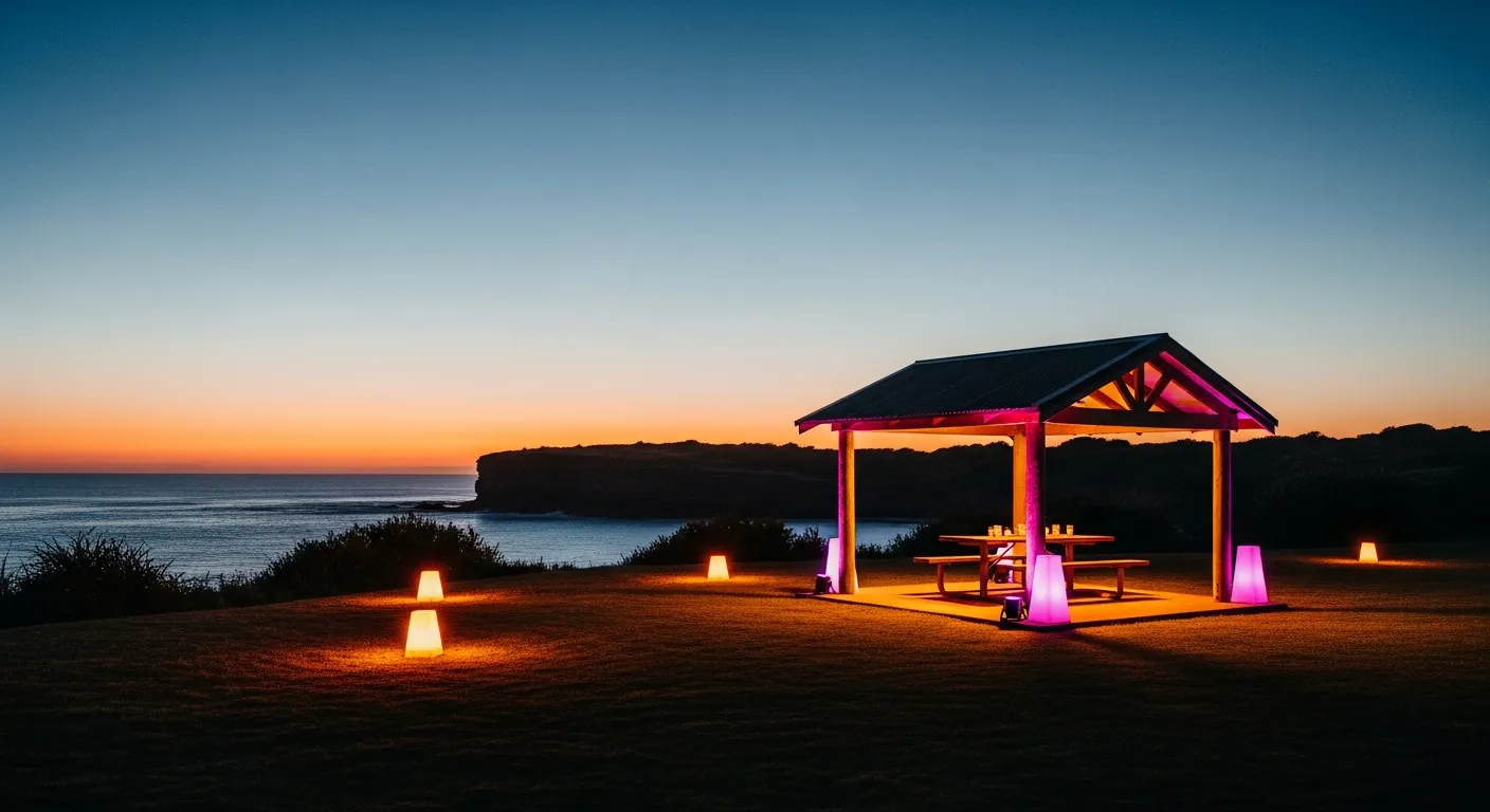 Bondi PA Hire delivering party and event lighting to Bronte