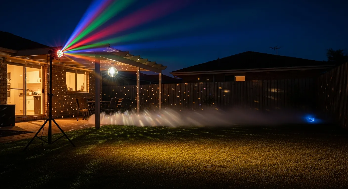 Bondi PA Hire delivering party and event lighting to Maroubra